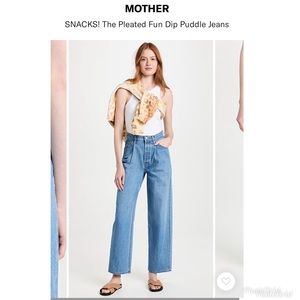 MOTHER Snacks The pleated fun sip puddle. Wash: nothing else like it size 28